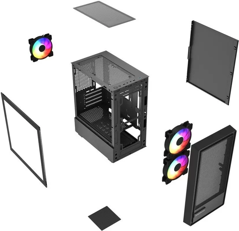 Корпус Powercase Mistral SM02 ARGB CMMSM02B-A3 фото 3