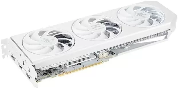 Видеокарта PowerColor Hellhound Spectral White AMD Radeon RX 9060 XT 16GB GDDR6 RX9060XT 16G-L/OC/WHITE фото