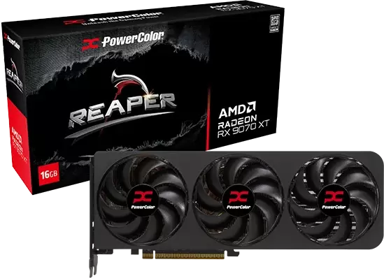 Видеокарта PowerColor Reaper AMD Radeon RX 9070 XT 16GB GDDR6 RX9070XT 16G-A фото 6