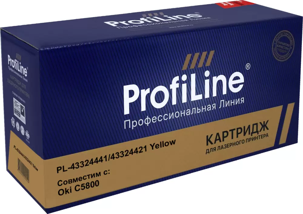 Картридж ProfiLine PL-43324441/43324421-Y (аналог Oki 43324441/43324421 Y) фото