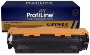 Картридж ProfiLine PL-CC531A/718-C (аналог HP CC531A, Canon 718C) фото