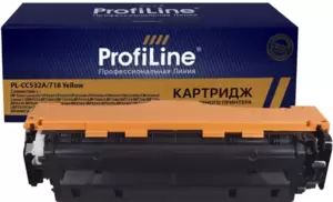 Картридж ProfiLine PL-CC532A/718-Y (аналог HP CC532A) фото
