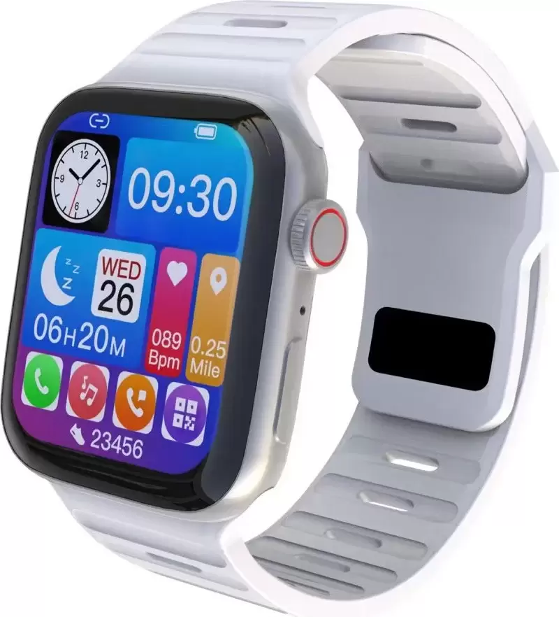 Profit WS-GS38 Pro (серебристый, с серым силиконовым ремешком)