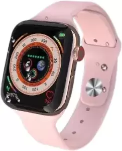 Умные часы Profit WS-GS9 (розовый, с розовым силиконовым ремешком) фото