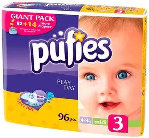 Подгузники Pufies Soft Care 3 Midi (4-9 кг) Giant Pack 96 шт фото