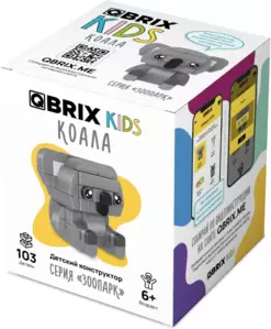 Конструктор QBRIX Kids Зоопарк. Коала 30054 фото
