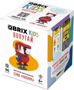 QBRIX Kids Зоопарк. Попугай 30051