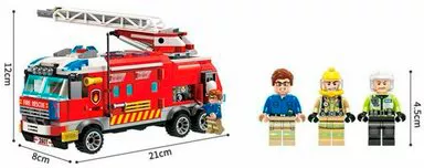 Конструктор Qman Fire Rescue 2807 Пожарная машина фото 3