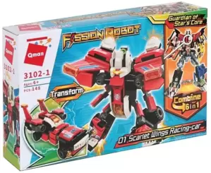 Qman Fission Robot 3102-1 Scarlet Wings Racing Car