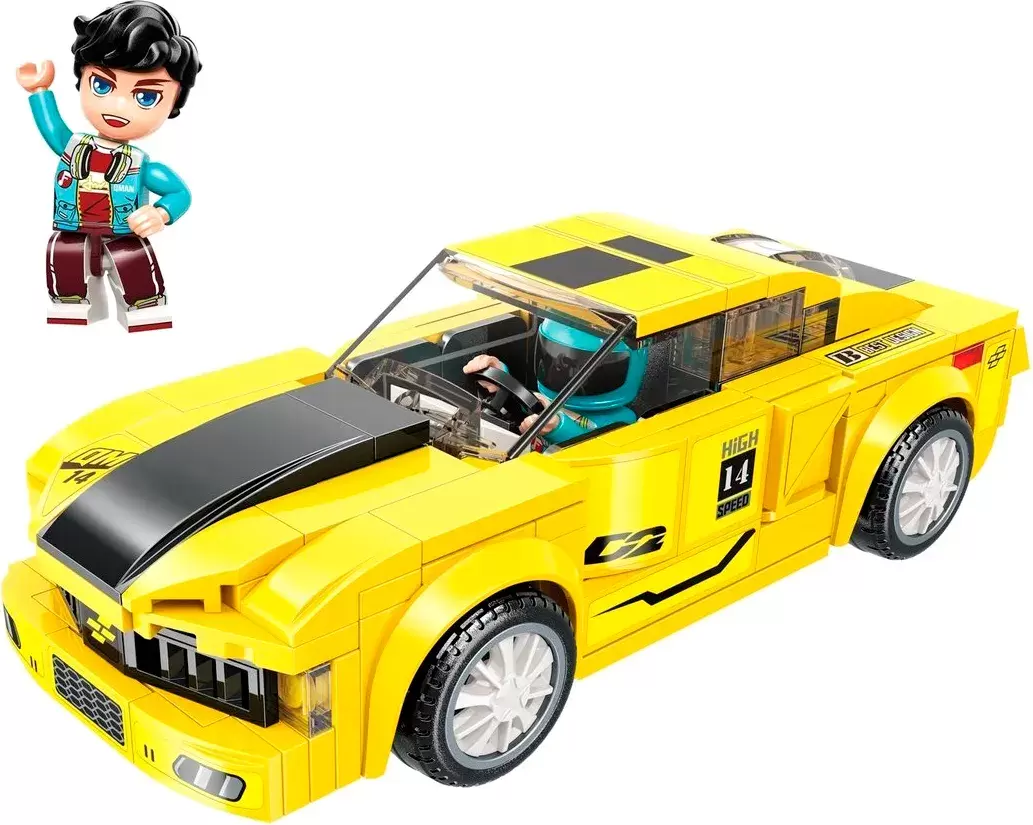 Конструктор инерционный Qman Гоночная машина / 14011q фото