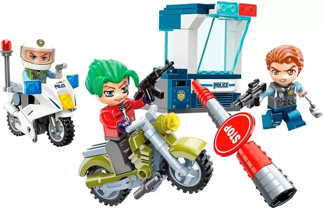 Конструктор Qman Полицейские истории: блокпост / 1932q/1932-1 фото