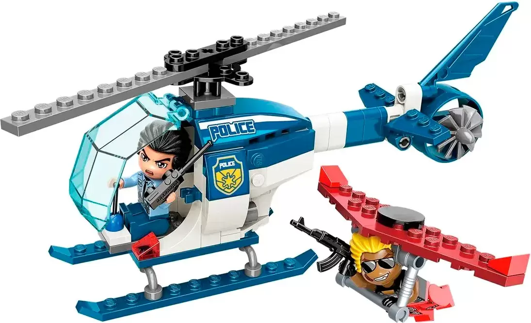 Конструктор Qman Полицейские истории: преследование в воздухе / 1932q/1932-3 фото