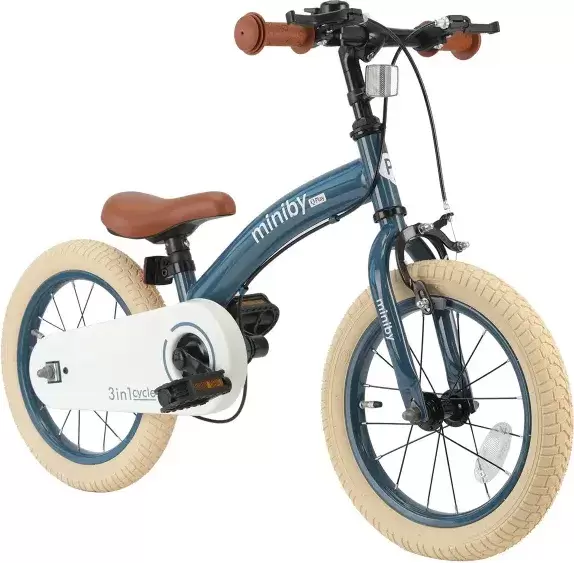 Беговел QPlay CB01 MiniBy (серебристый/синий) фото