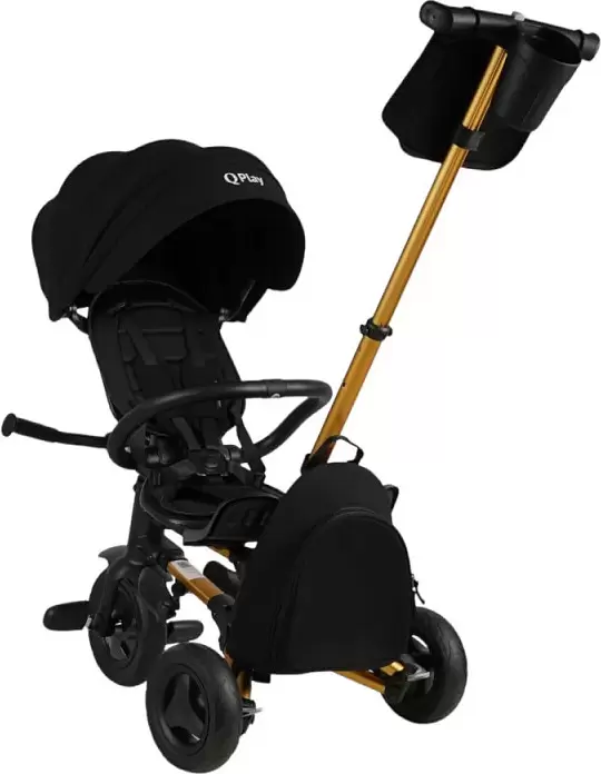 Велосипед детский QPlay Rider Sl S700-17 (черный/золото) фото