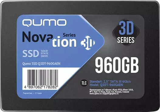 Жесткий диск SSD QUMO Novation 3D TLC 960GB Q3DT-960GAEN фото