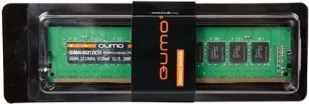 Оперативная память QUMO 4GB DDR4 DIMM PC4-17000 (QUM4U-4G2133C15) фото
