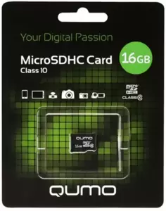 Карта памяти Qumo microSDHC QM16GMICSDHC10U1NA 16GB фото