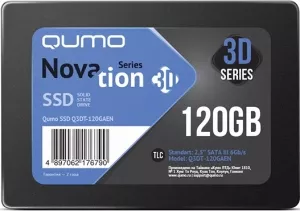 Жесткий диск SSD Qumo Novation 3D TLC (Q3DT-120GAEN) 120Gb фото