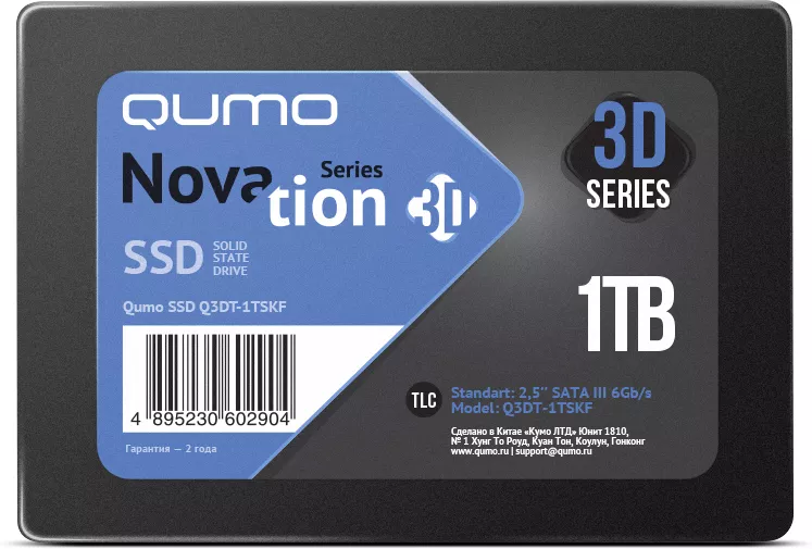SSD QUMO Novation 3D TLC 1TB Q3DT-1TSCY фото