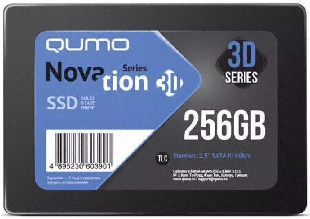 Qumo Novation 3D TLC 256GB Q3DT-256GSCY
