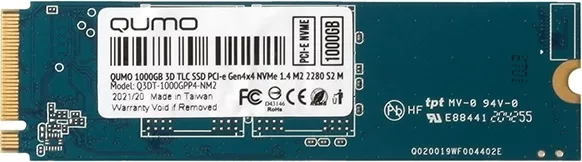 SSD-накопитель Qumo Novation TLC 3D 1Tb Q3DT-1000GPP4-NM2 фото