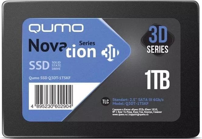 SSD-накопитель Qumo Novation TLC 3D 1Tb Q3DT-1TSKF фото
