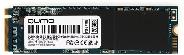 Внутренний SSD накопитель Qumo Novation TLC 3D 256Gb Q3DT-256GSKF-NM2 фото