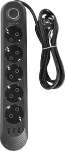 Сетевой фильтр Qumo Power Bar Light SPFS P-0009 51553 (2 м, черный) фото
