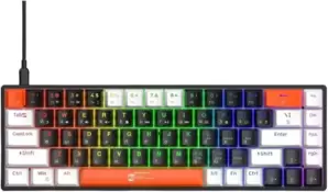 Клавиатура R8 1038 Wired Mechanical (черный/белый/оранжевый) фото