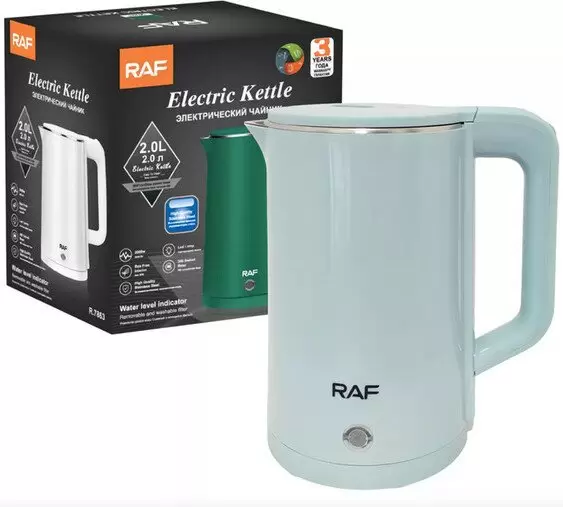 Электрический чайник RAF R.7863 (голубой) фото