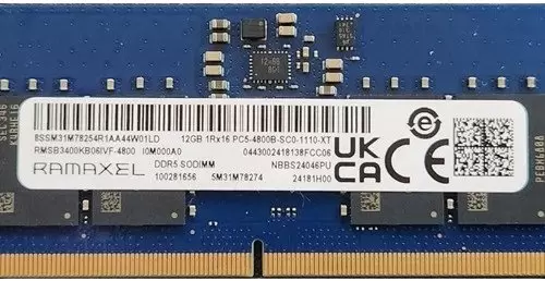 Ramaxel 12ГБ DDR5 SODIMM 4800 МГц RMSB3400KB06IVF-4800
