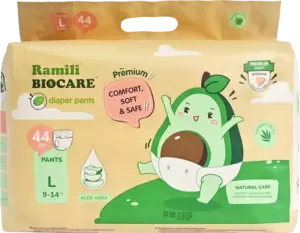 Подгузники-трусики детские Ramili Biocare Large / LP44 L (44 шт)