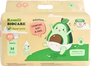 Подгузники-трусики детские Ramili Biocare Medium / MP48 M (48 шт)