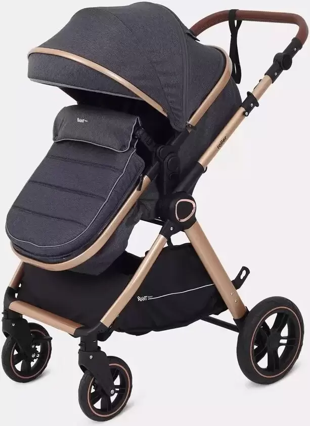 Детская универсальная коляска Rant Basic Roller Gold RA161 (2 в 1, grey) фото