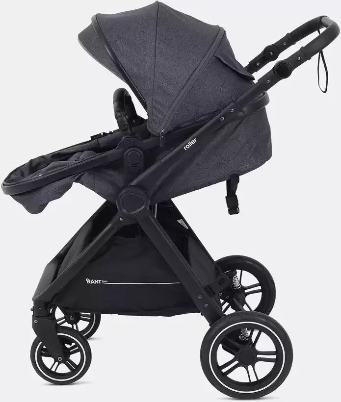 Детская универсальная коляска Rant Basic Roller RA161 (2 в 1, grey) фото