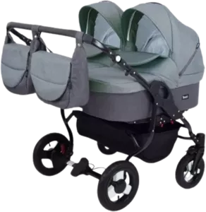 Детская универсальная коляска Rant Dream Duo 2 в 1 (06, серый/зеленый) фото