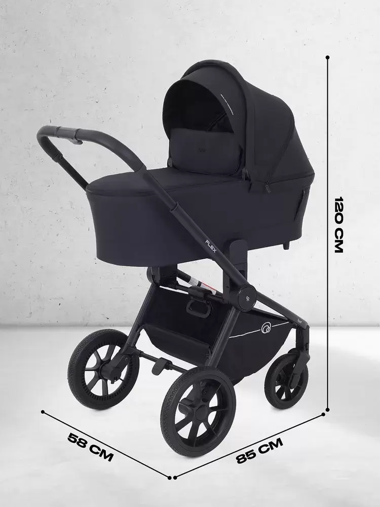 Детская универсальная коляска Rant Flex 2 в 1 RA076 (Black) фото