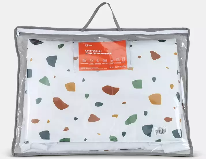 Rant Mosaic / 70х70 с сумкой, oxford, белый