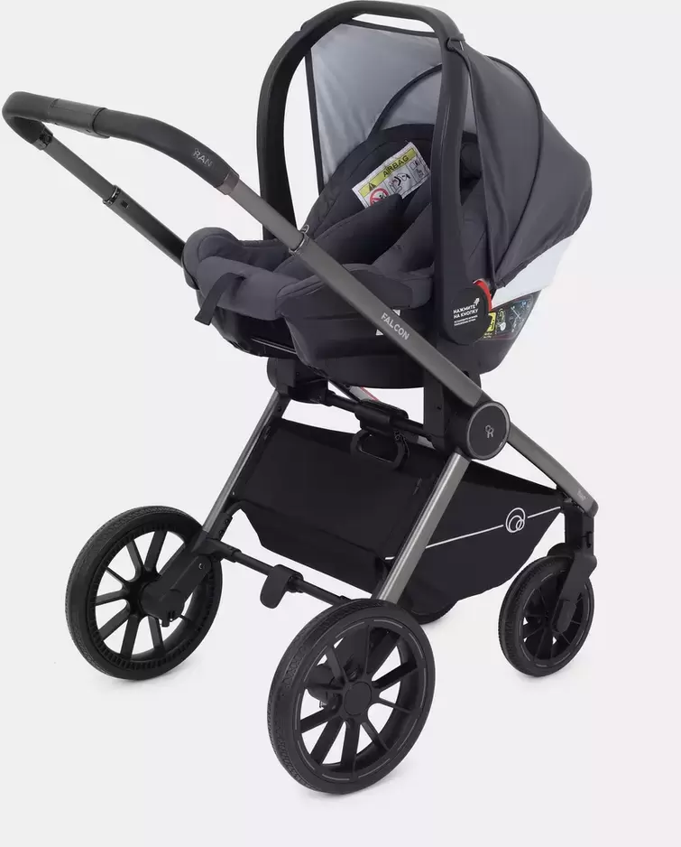 Детская универсальная коляска Rant Falcon RA098 (3 в 1, графит) фото