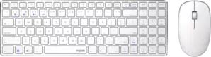 Клавиатура + мышь Rapoo 9300M (белый) фото