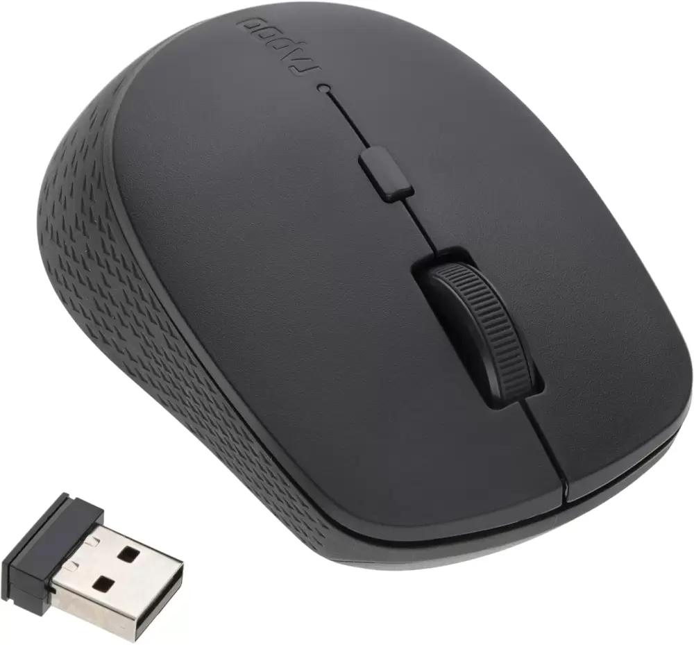 Компьютерная мышь Rapoo M300 2024 (черный) фото