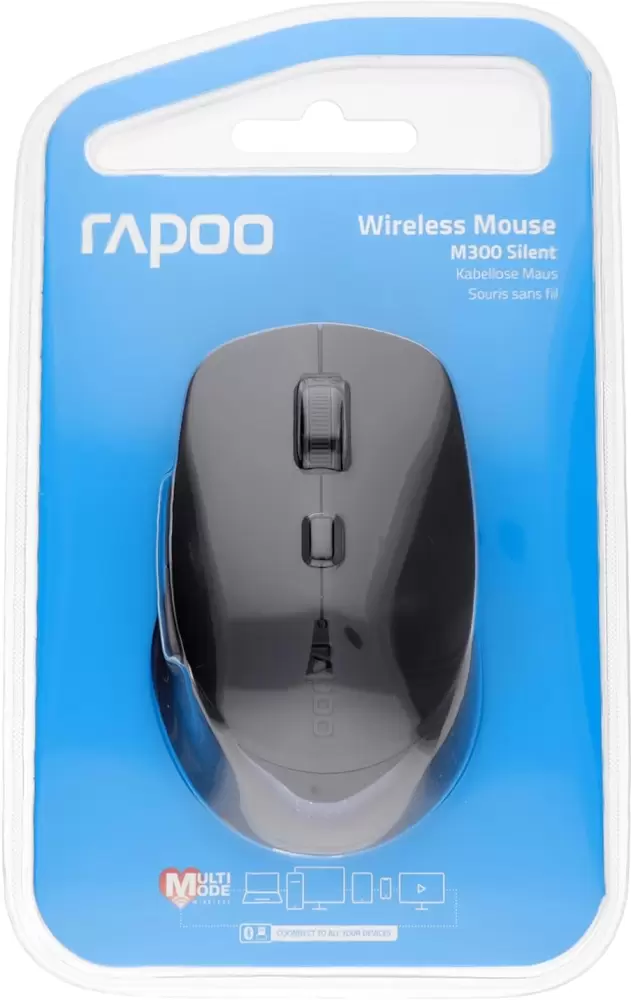 Компьютерная мышь Rapoo M300 2024 (черный) фото