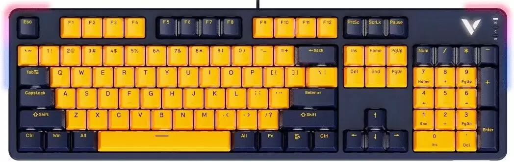 Rapoo V500 Pro 2024 (темно-синий/желтый)