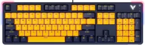 Клавиатура Rapoo V500 Pro 2024 (темно-синий/желтый) фото