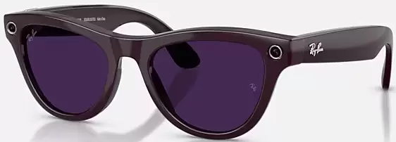 Ray-Ban Meta Skyler (Gen 2) RW4014 (Shiny Mystic Violet / Transitions Amethyst)