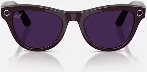 Умные очки Ray-Ban Meta Skyler (Gen 2) RW4014 (Shiny Mystic Violet / Transitions Amethyst) фото 4