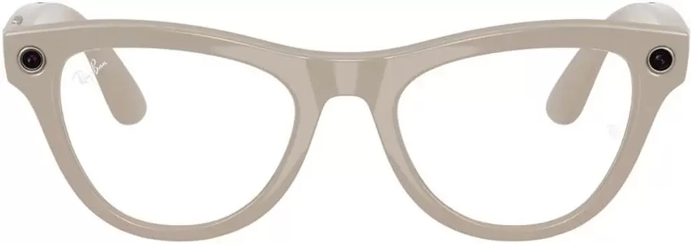 Умные очки Ray-Ban Meta Skyler RW4010 (серый глянцевый/прозрачный/синий) фото 3