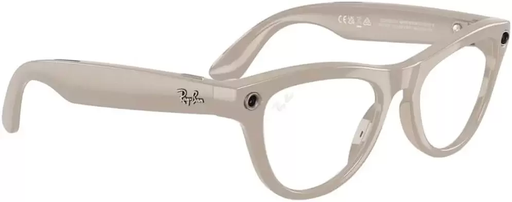Умные очки Ray-Ban Meta Skyler RW4010 (серый глянцевый/прозрачный/синий) фото 4