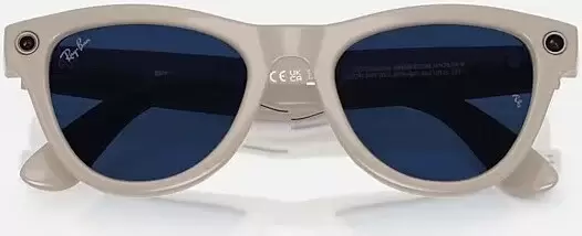 Умные очки Ray-Ban Meta Skyler RW4010 (серый глянцевый/прозрачный/синий) фото 5