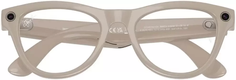 Умные очки Ray-Ban Meta Skyler RW4010 (серый глянцевый/прозрачный/синий) фото 6